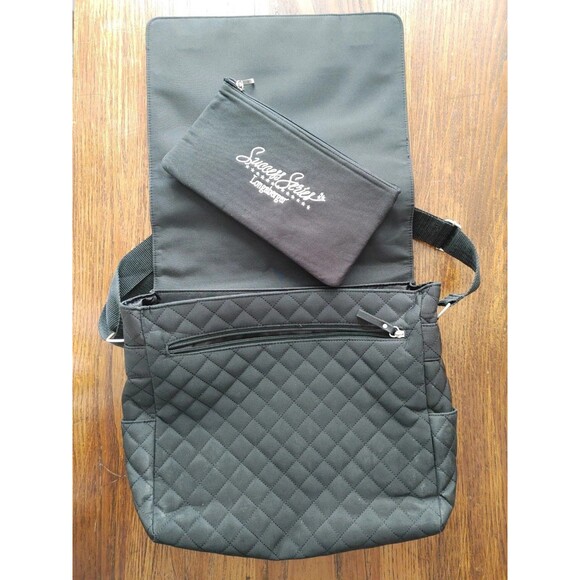 Longaberger RARE SALES FORCE BAG SET Black Logo Computer Bag, Messenger Bag EC - Picture 2 of 10